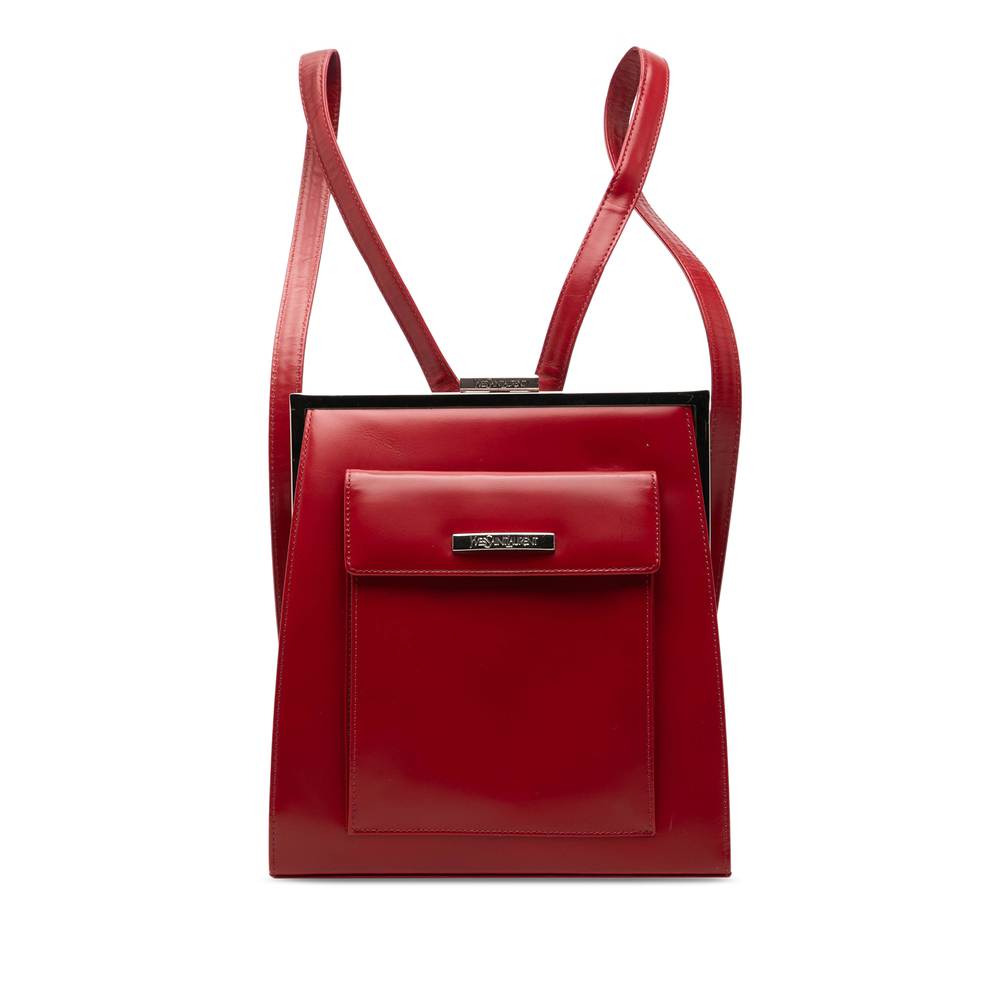 Pre-Loved Saint Laurent Leather Frame Backpack
